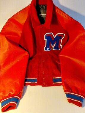 Powers, Men's Varsity Jacket with Blue 'M' Patch
